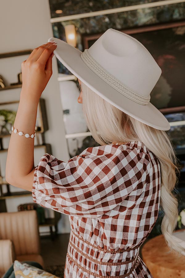 Front Porch Swinging Felt Fedora in Ivory