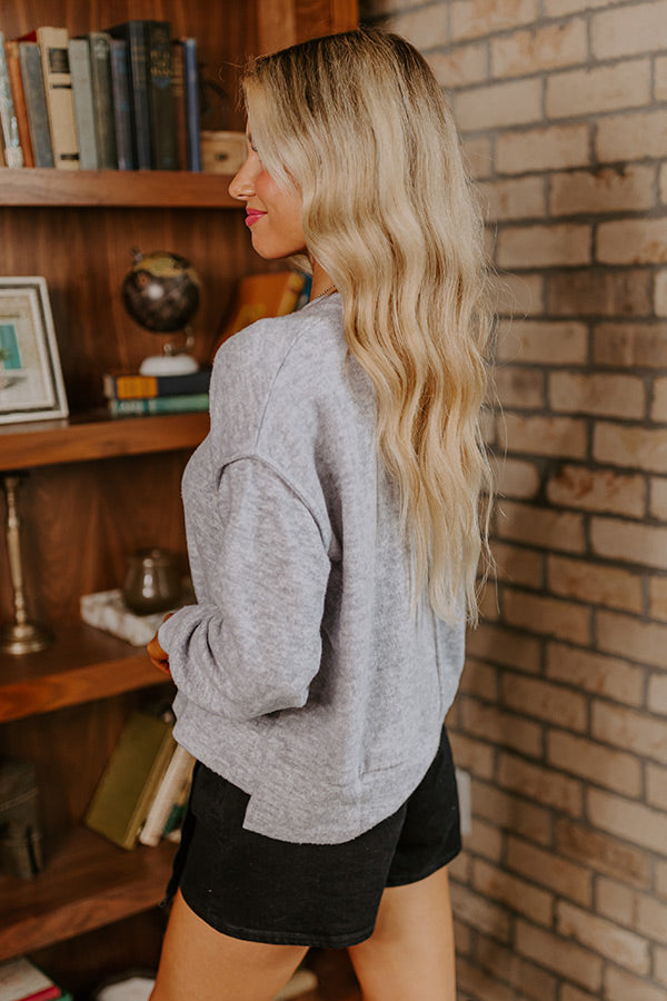 Cozy Daydream Ultra Soft Sweater In Grey