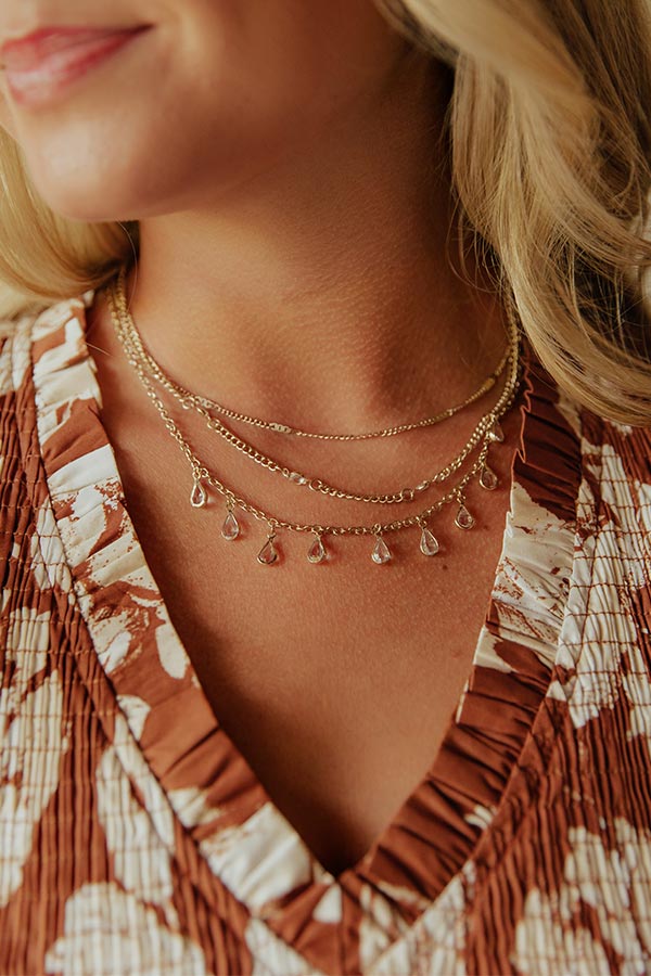 Naturally Radiant Layered Necklace In Gold