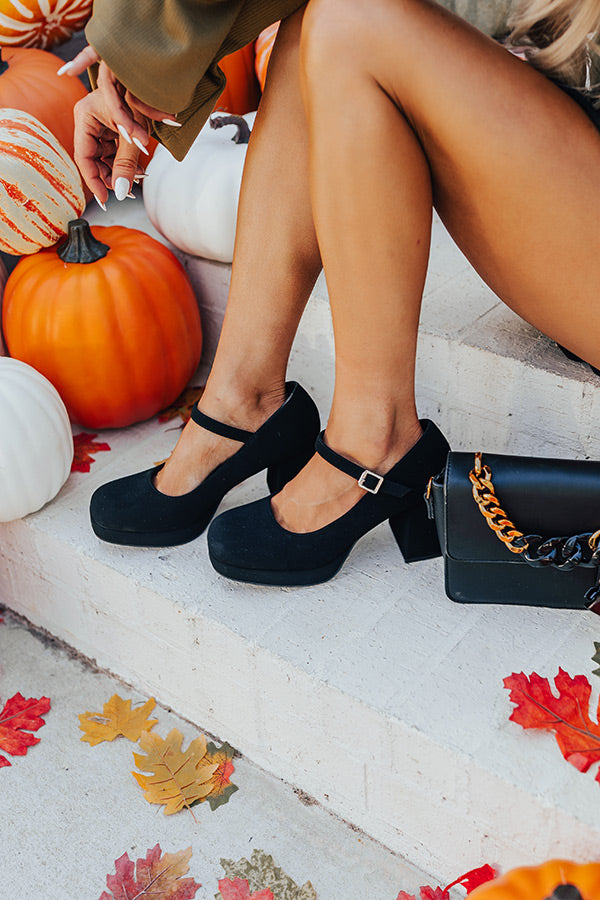 The Alaia Nubuck Heel In Black