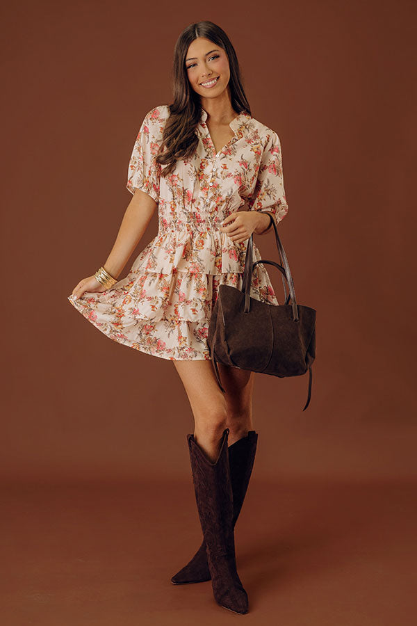 Feel The Romance Floral Mini Dress Image - 1