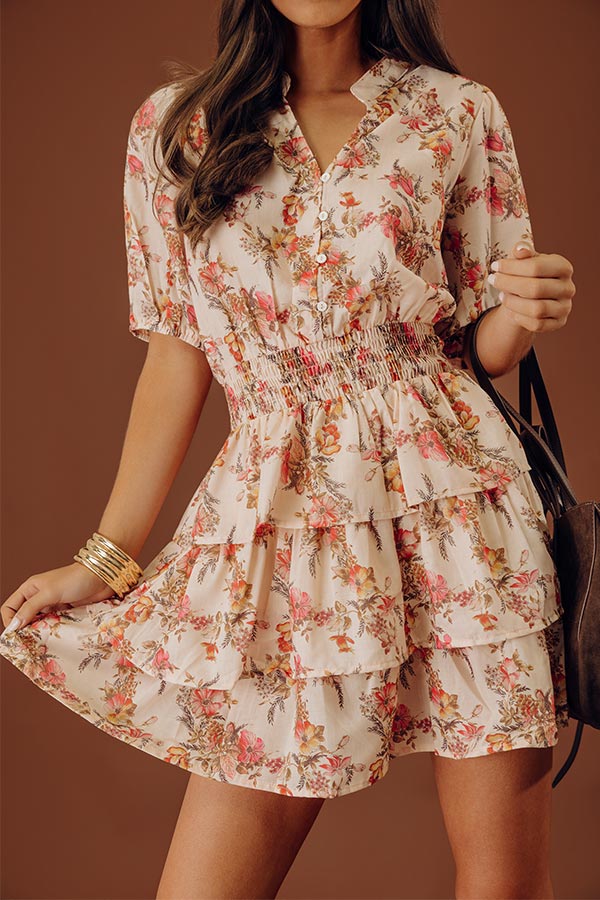 Feel The Romance Floral Mini Dress Image - 2