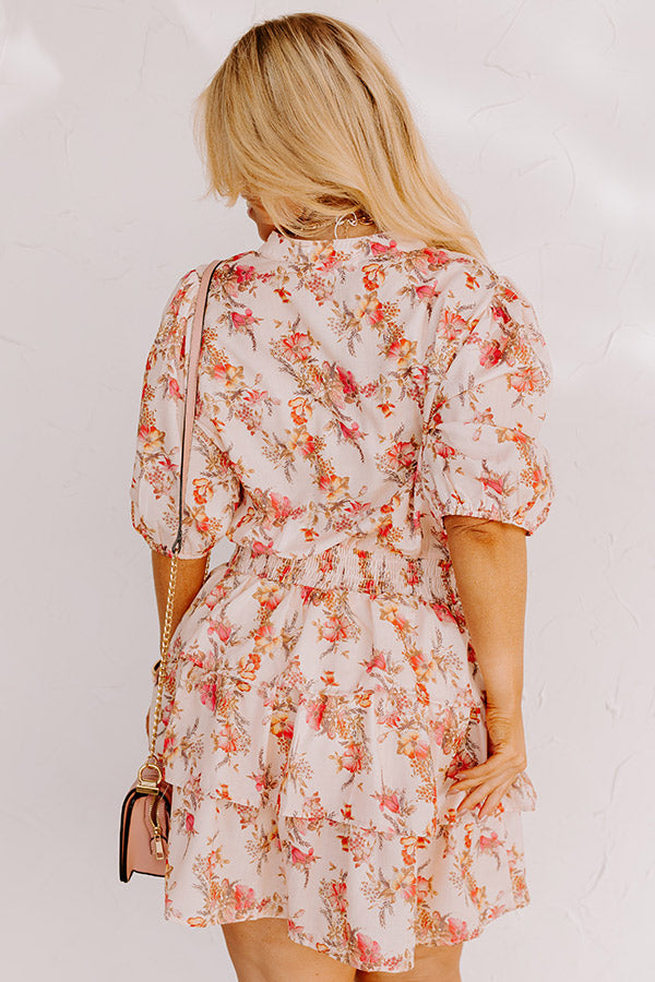 Feel The Romance Floral Mini Dress Curves