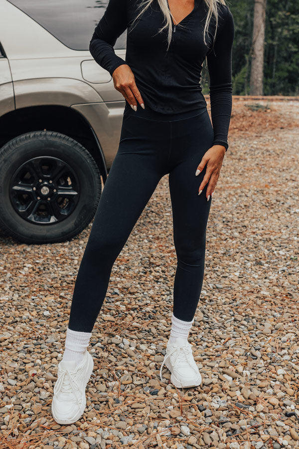 Sporty Spice Butter Soft High Waist Legging In Black