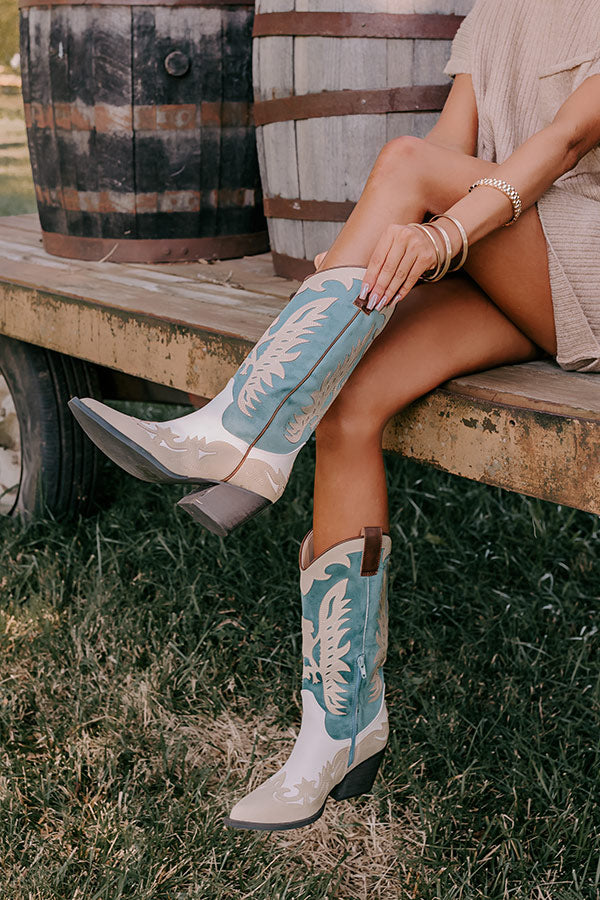 The Quinton Faux Leather Cowboy Boot