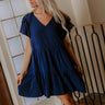 Sharp Witted Mini Dress in Navy Image - 1