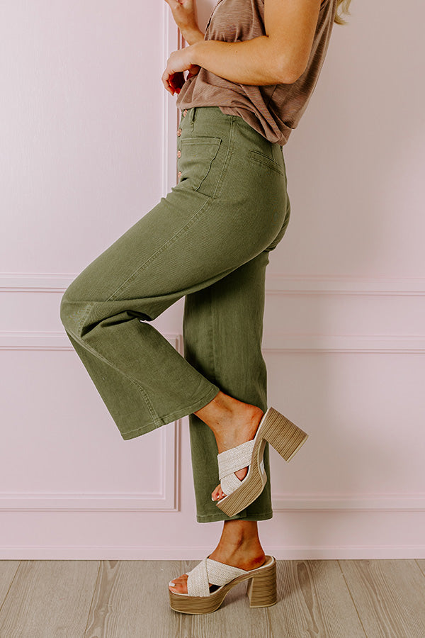 The Adele High Waist Jean In Sage   