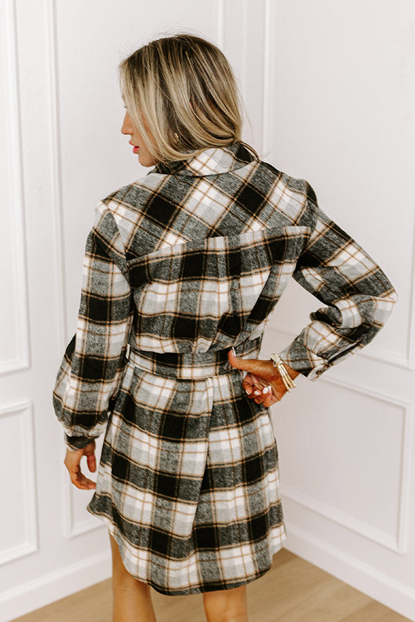 So Plaid You're Mine Flannel Dress