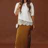 Balcony Brunch High Waist Satin Skirt Image - 1