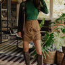 Lost In Your Eyes Corduroy Skirt In Martini Olive Image - 1
