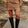 Lost In Your Eyes Corduroy Skirt In Iced Mocha Image - 1