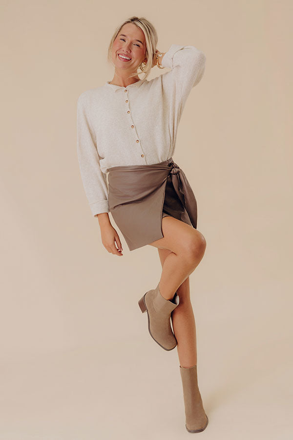 Roaming The City Faux Leather Skirt Image - 1