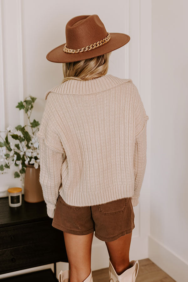 Meet Me By The Bonfire Cable Knit Sweater