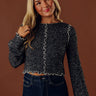 Moving Too Fast Knit Top In Black Image - 1