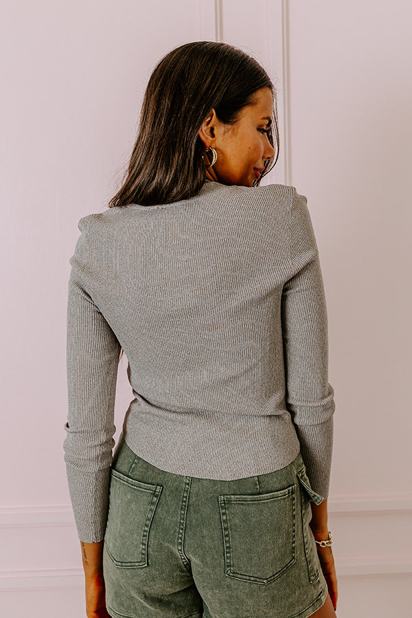 Original Dream Knit Top In Grey