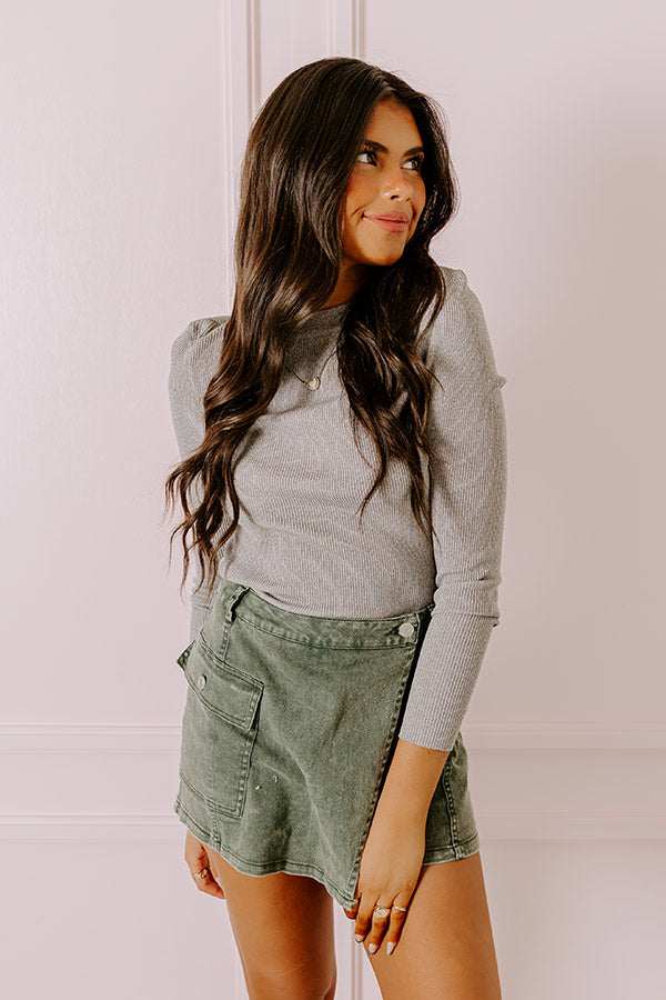 Original Dream Knit Top In Grey