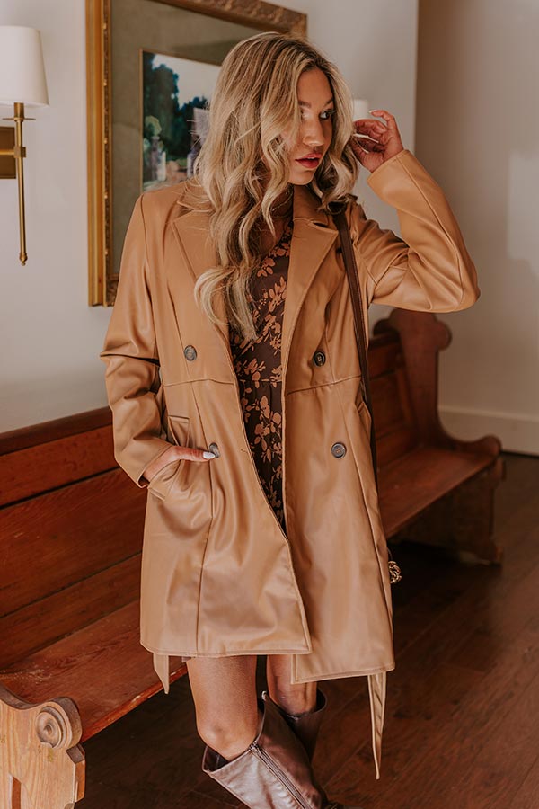 Forever First Class Faux Leather Coat   