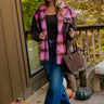 Cooler Weather Wishes Plaid Jacket Image - 1