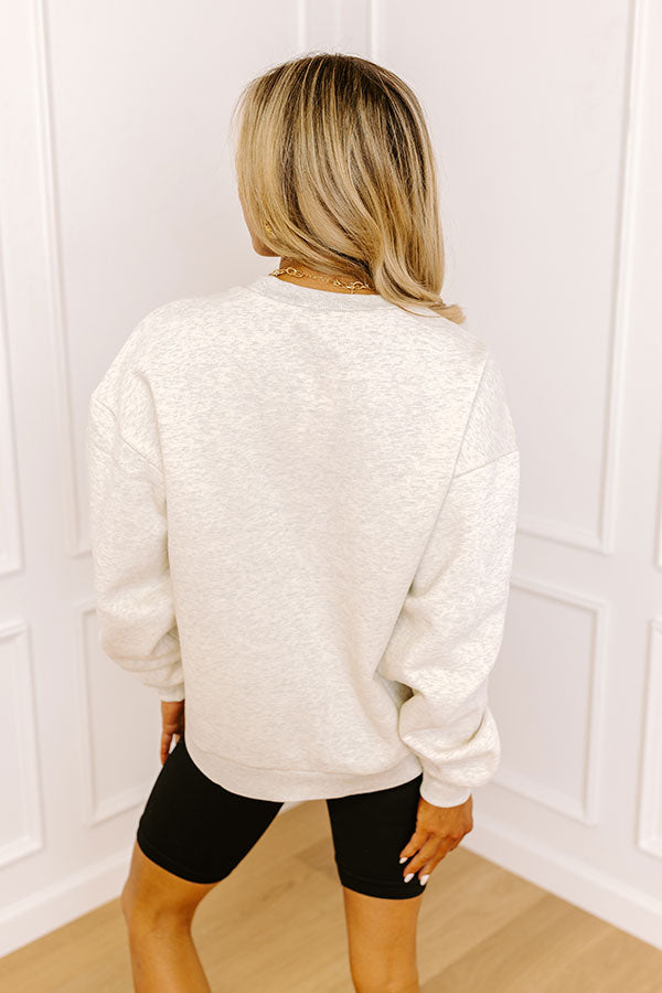 New York Sherpa Embroidered Sweatshirt