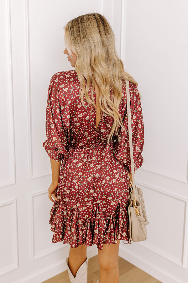 Simply Carried Away Floral Mini Dress   