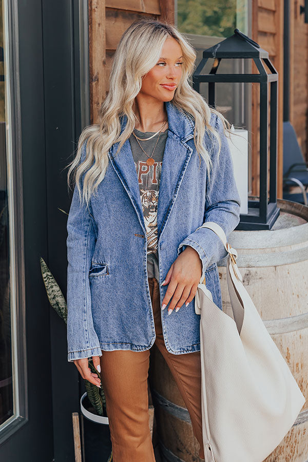 Dreaming Of Soho Denim Blazer