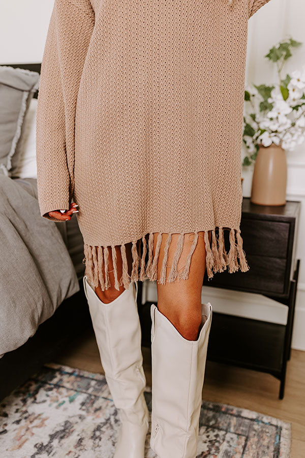Brown Sugar Smiles Knit Sweater Dress XS / iced mocha Brown Sugar Smiles Knit Sweater Dress XS / iced mocha
