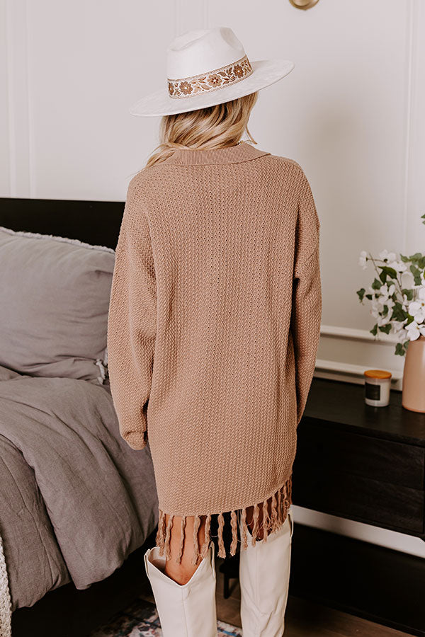 Brown Sugar Smiles Knit Sweater Dress