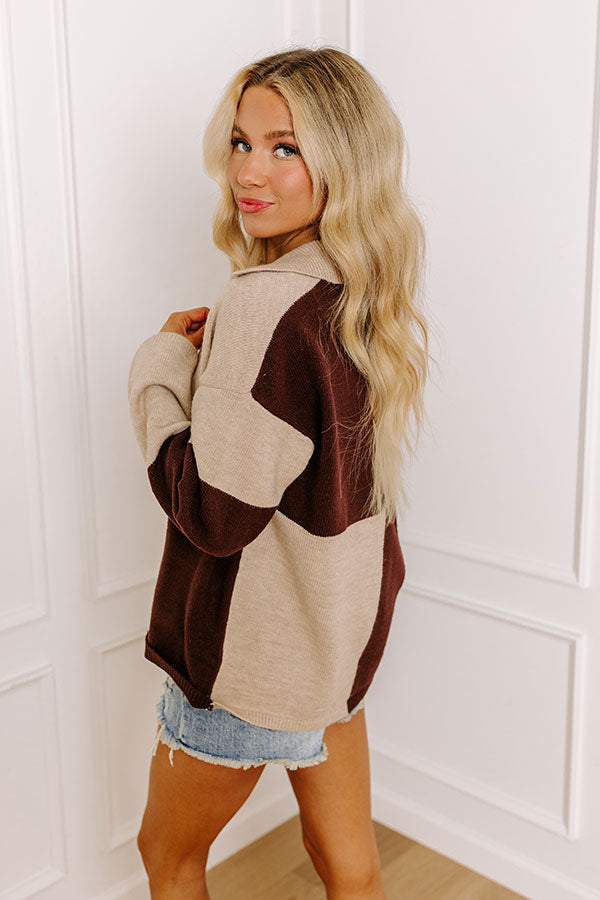 Endless Sophistication Colorblock Sweater   