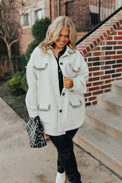 Comfy Glam Tweed Jacket Curves • Impressions Online Boutique
