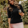 Like Clockwork Knit Sweater Top In Black Image - 1