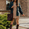 Passing Time Ribbed Mini Dress Image - 1