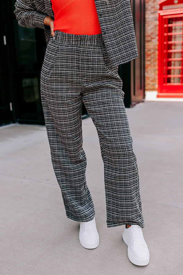 The Parker High Waist Tweed Trousers