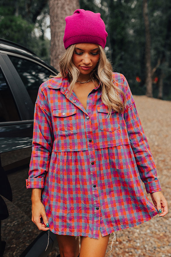 Save Your Seat Plaid Tunic