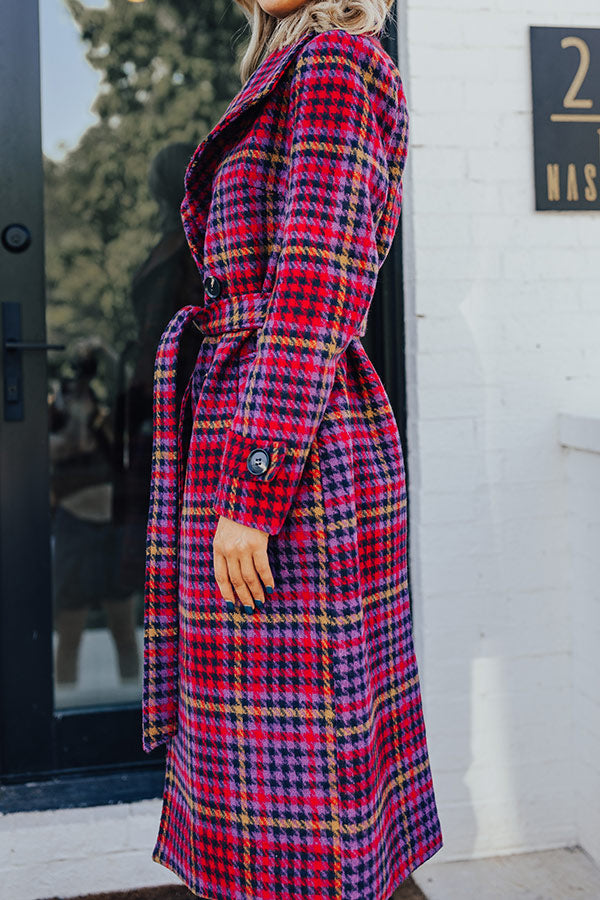 Paris Dreamer Plaid Coat