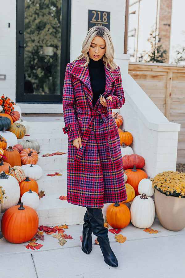 Paris Dreamer Plaid Coat