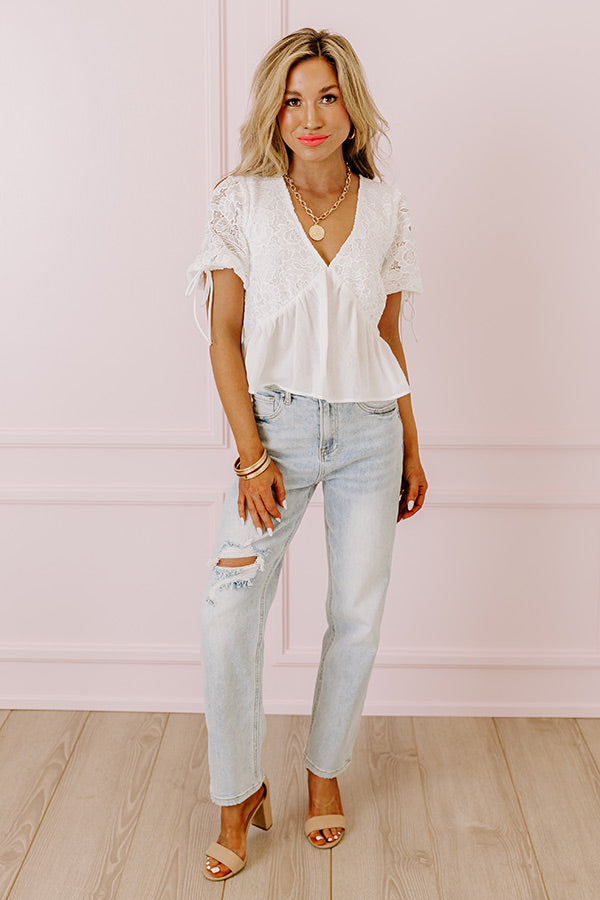 Risen The Bolt High Waist Jean in Light Wash