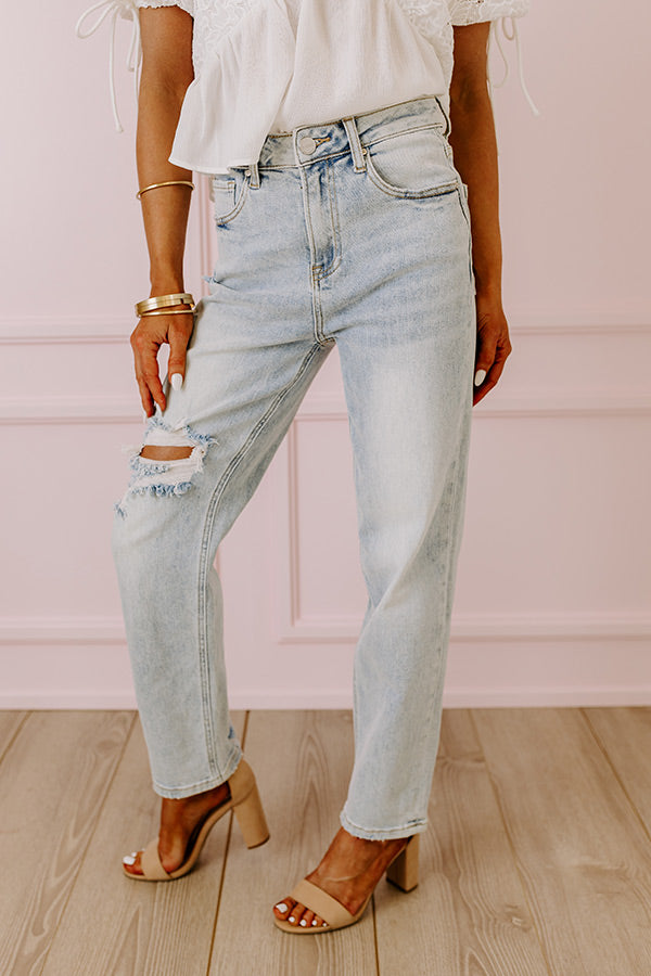 Risen The Bolt High Waist Jean in Light Wash