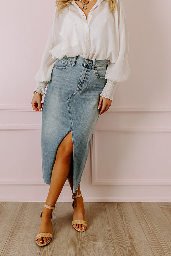 Just USA The Avianna High Waist Denim Skirt