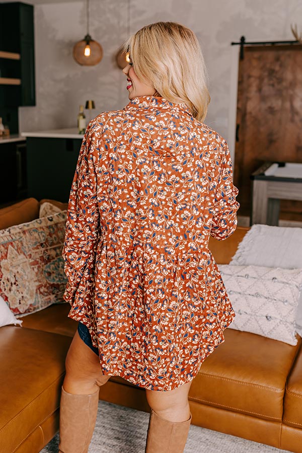 Dare To Dream Floral Button Up Curves