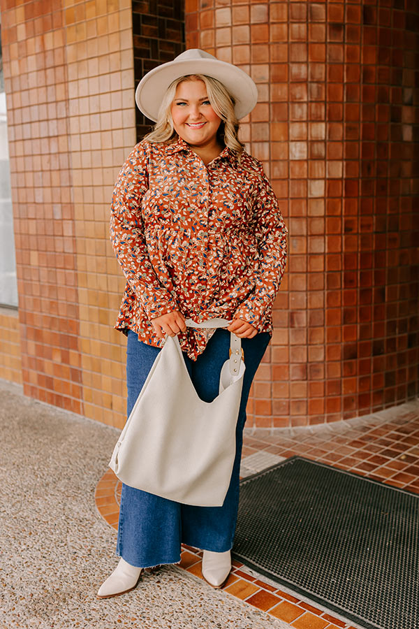 Dare To Dream Floral Button Up Curves