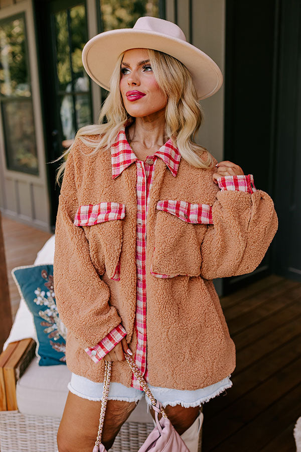 Cozy Darling Sherpa Jacket Curves