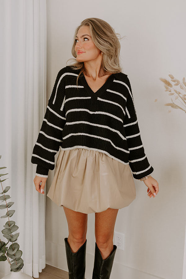 Sweet Perspective Knit Sweater   