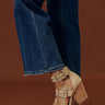 The Charlotte Faux Leather Heel in Iced Latte Image - 1