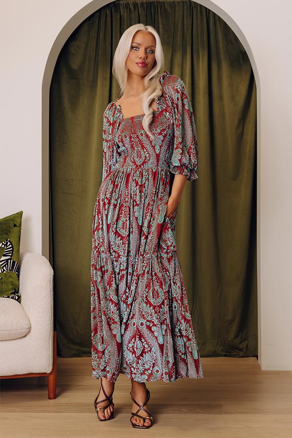 Midnight Mantra Velvet Midi Image - 1
