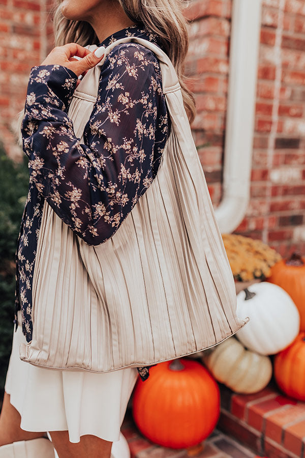 Change It Up Faux Leather Tote In Cream
