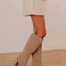 The Shiloh Faux Nubuck Knee High Boot In Iced Latte Image - 1