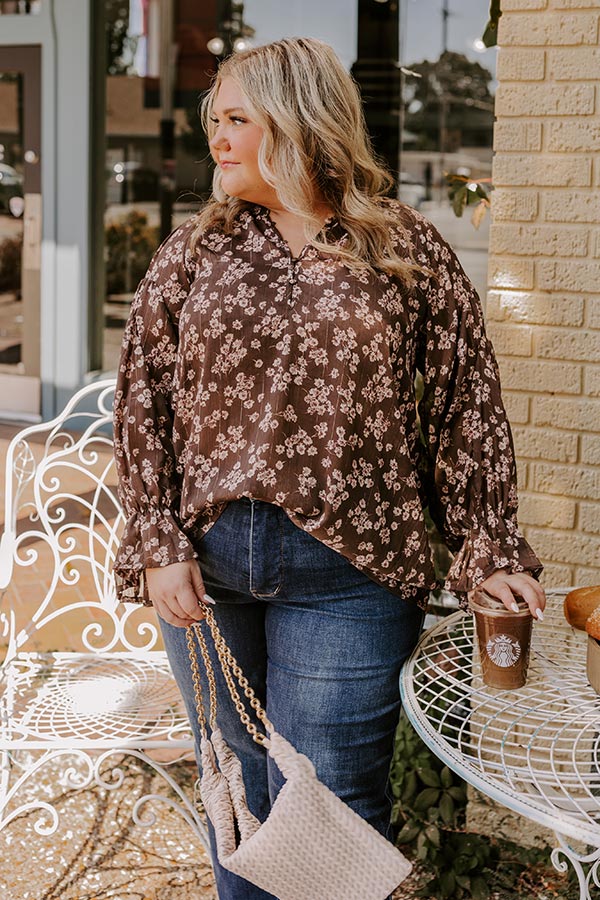 Floral Fascination Shift Top Curves