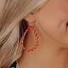 Elite Elegance Earrings In Crimson Image - 1