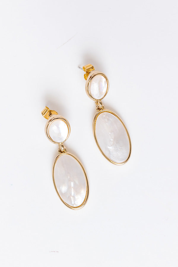 Starlit Slopes Earrings In Ivory