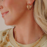 Romantic Playlist Hoop Earrings In Gold Image - 1
